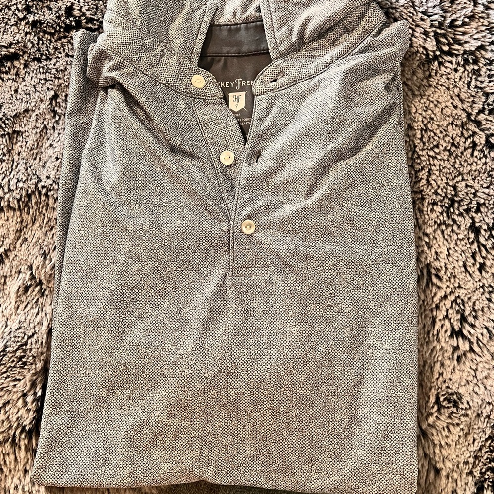 Gray Mens Golf Polo